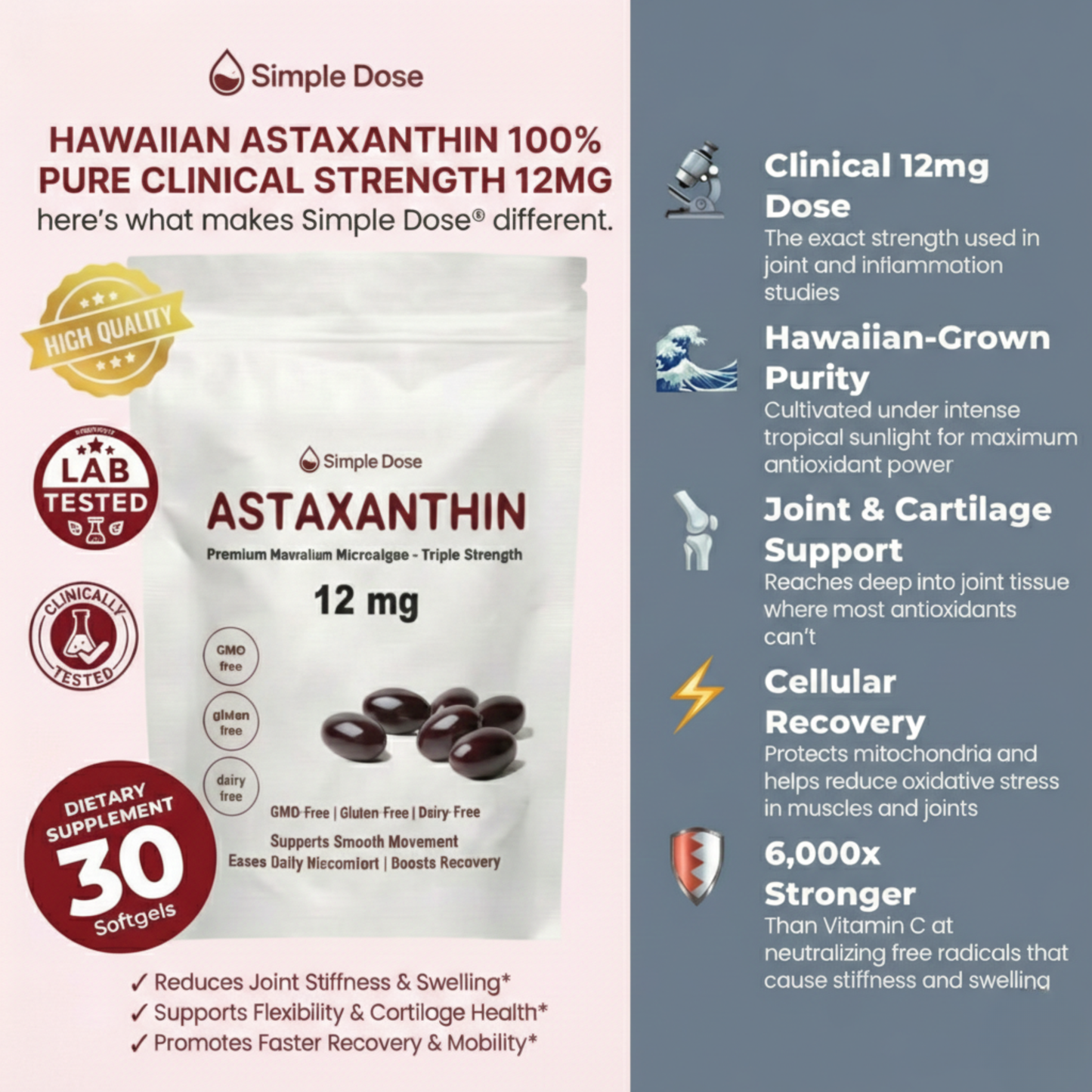 Astaxanthin Cellular Defense Softgels
