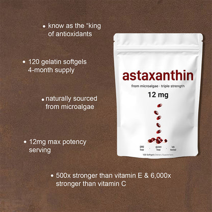 Astaxanthin 12mg Softgels