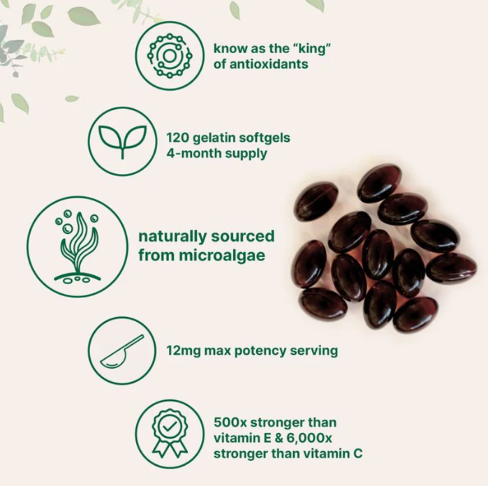 Astaxanthin 12mg Softgels