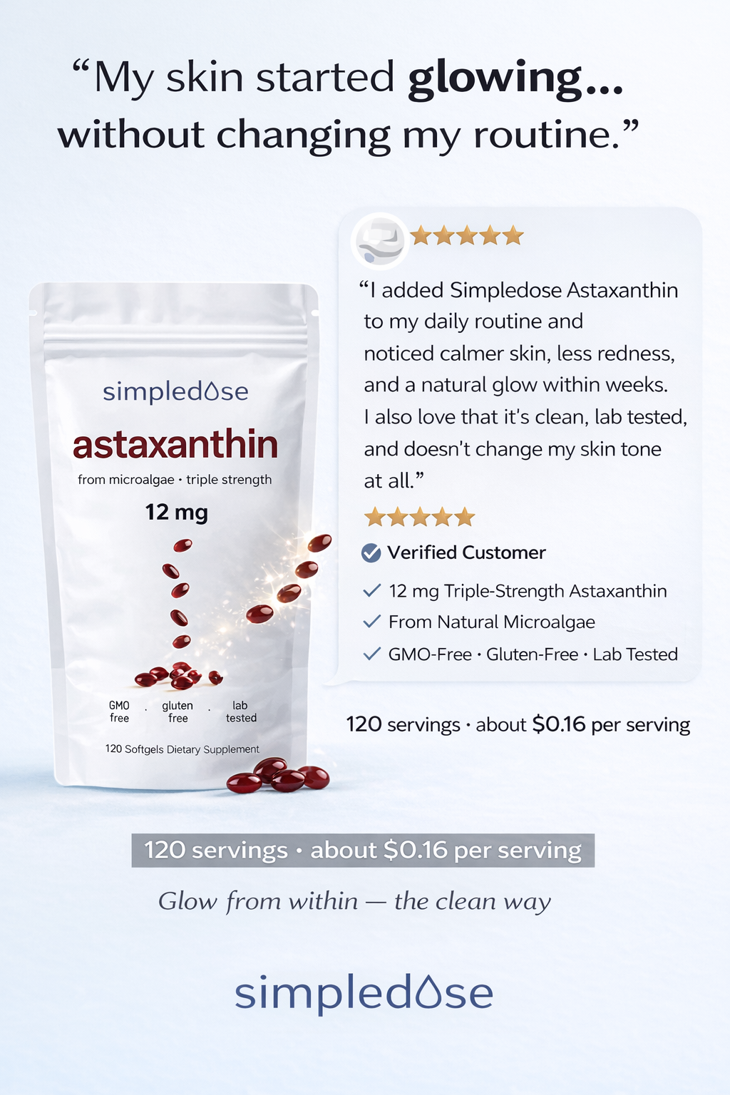 Astaxanthin 12mg Softgels